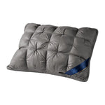 oreiller mousse mémoire forme fleur coussin polyester coton doux moderne blanc bleu gris