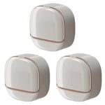 distributeur savon moderne adhésif blanc or rond brillant grille tailles différents savons