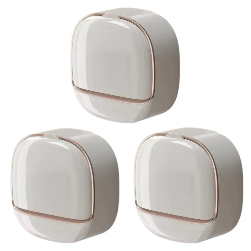 distributeur savon moderne adhésif blanc or rond brillant grille tailles différents savons