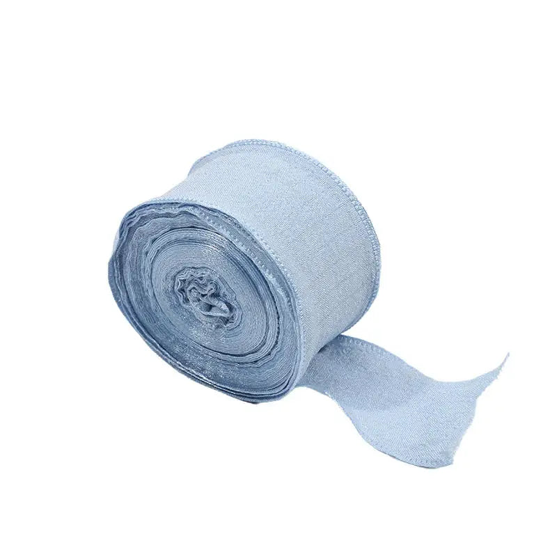 rubans plissés organza 4cm multicolores adhésifs décoration cheveux emballage fleurs