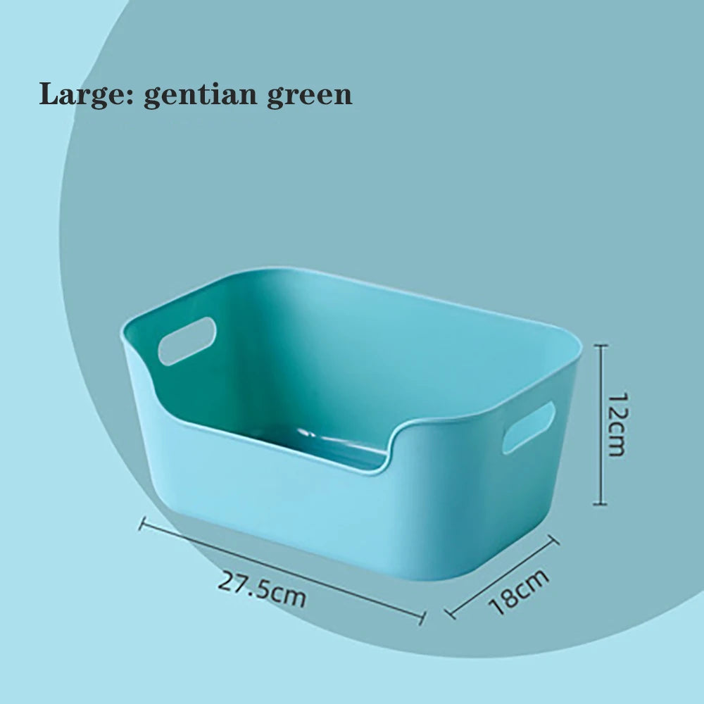 boîtes rangement orange bleu vert poignées intégrées multifonctionnelles modernes pratiques