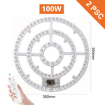 Panneau led blanc circulaire moderne aimant télécommande 60w 72w 80w 100w