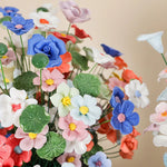 décoration intérieure bouquets artificiels fleurs céramique couleurs variées moderne saint valentin anniversaire mariage