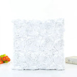 taies oreiller rose motif roses élégantes 40x40cm polyester fermeture glissière carreaux décoratifs rouges