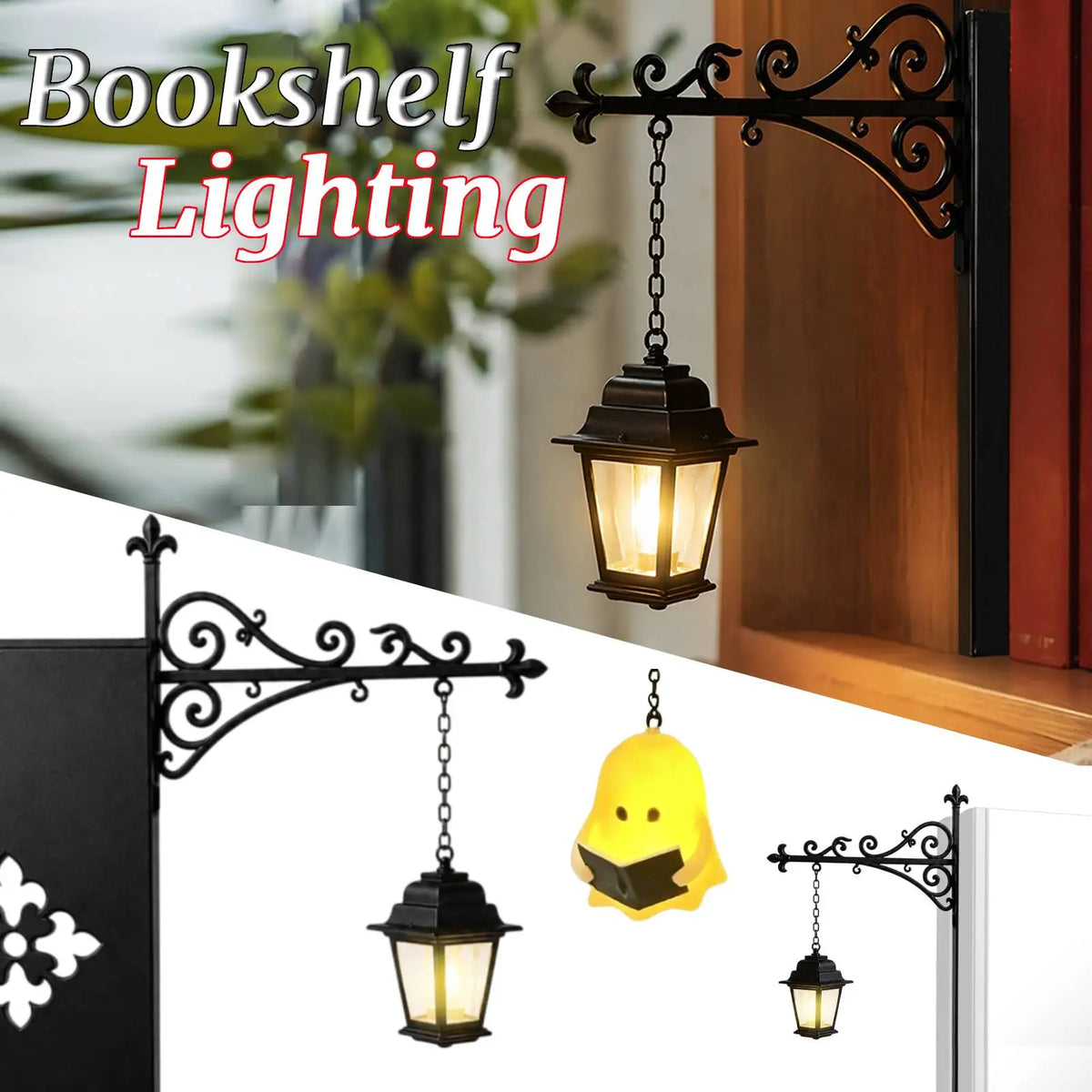 lampe bibliothèque vintage lampe suspendue chaîne motifs floraux noir décoratif chambre étude