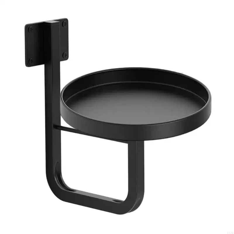 porte plantes mural noir minimaliste vis pot blancintérieur modernestyle plat lisse