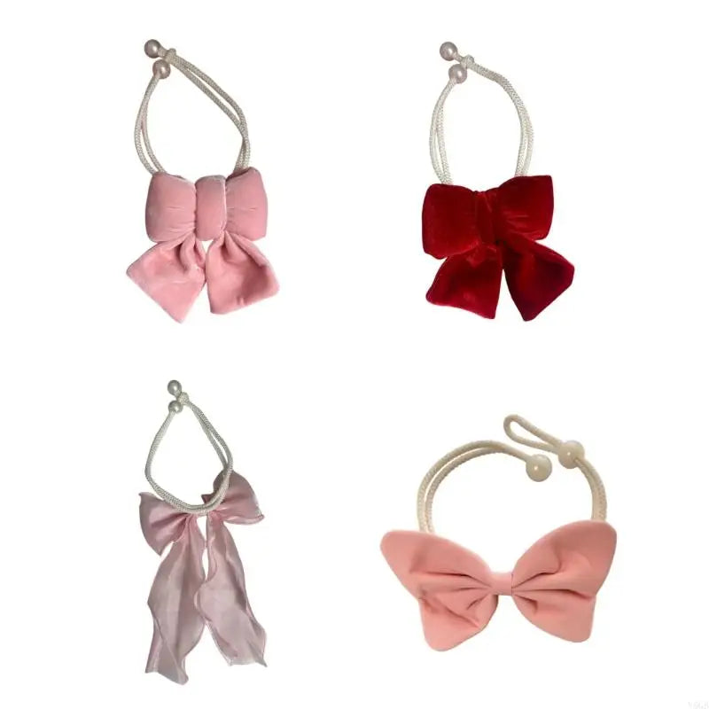 rideau velours rose clair rose foncé rouge nœuds classique élégant résistant l'eau opaque polyester