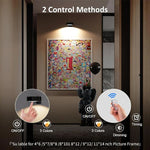 lampes led sans fil murales noires réglables télécommande moderne 10m²