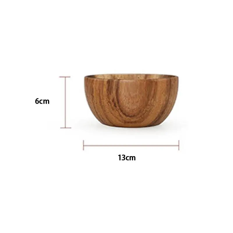 bol bois marron rayures naturelles traditionnel sans fixation durable cuisine