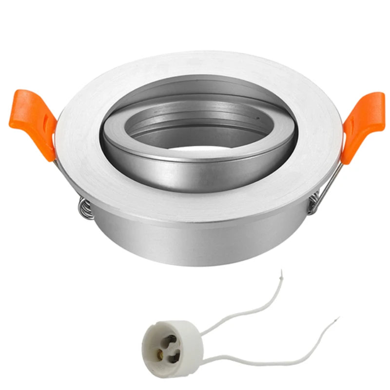 encastrable led spot lumière argent noir blanc chambre moderne ampoûle câble aluminium downlight