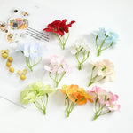 bouquet fleurs artificielles rouge vert jaune roses blanc bleu simple moderne decoration mariage intérieur