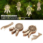 décoration murale dreamcatchers bois naturel traditionnel crochet plumes cordelettes artisanat ornement suspendre kit