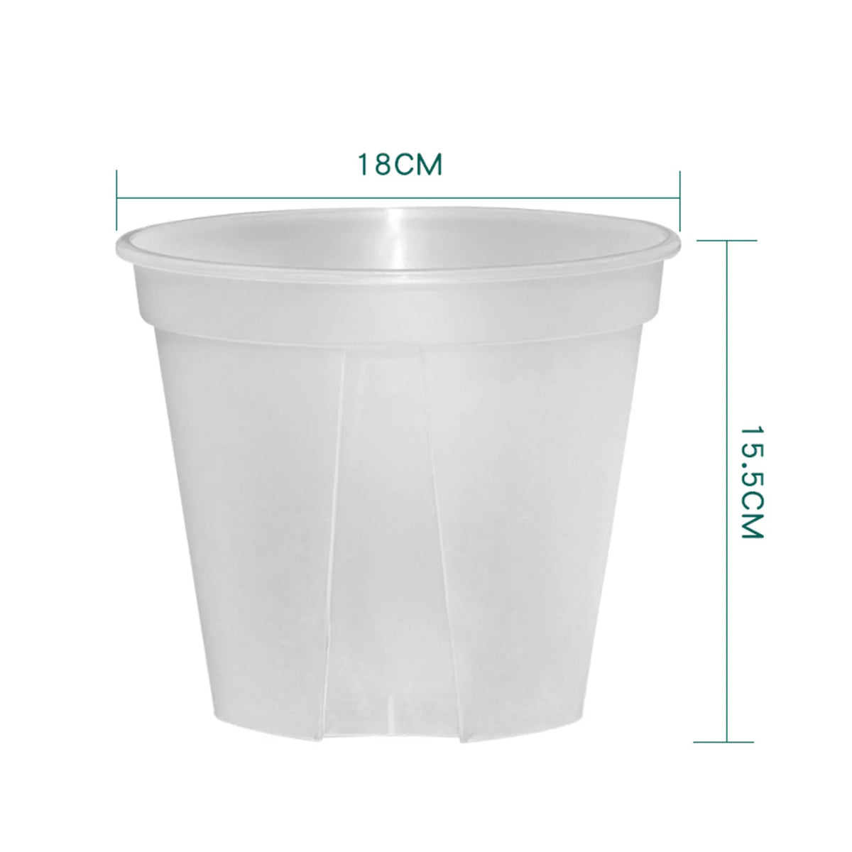 pots fleurs modernes transparents plastique grille tailles adhésif support fleur couvercle