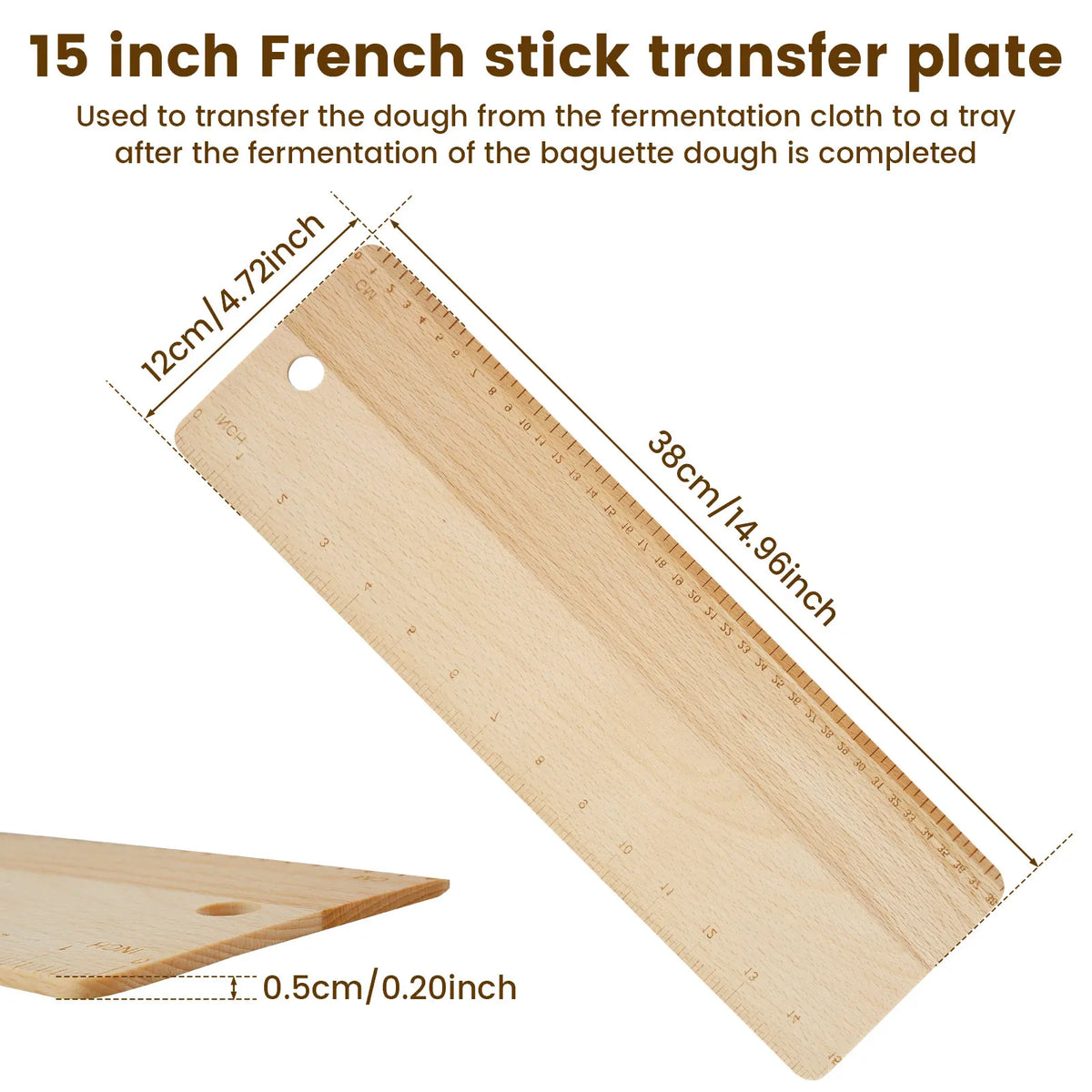 planche pâtisserie bois utilitaire pain baguettes cuisine pâtissière outils couteaux farine