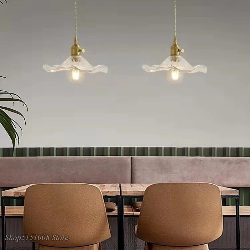pendant lumiere suspendue vintage fil blanc laiteux vert marron ambré