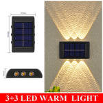 lampes murales solaires led modernes ip66 imperméablesextérieur minimalistes