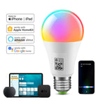 ampoule led connectée e27 blanc chaud controle wifi moderne sans fil qr code tactile