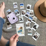 cadre photo transparent moderne minimaliste compatible fuji film lanière blanche portable simple