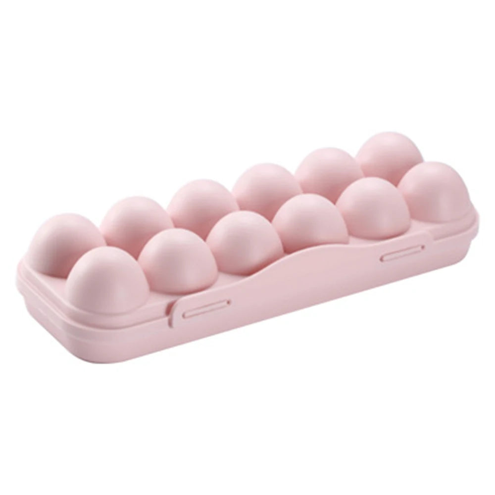 Boîte de rangement œufs carton jaune clair avec couvercle