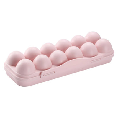Boîte de rangement œufs carton jaune clair avec couvercle