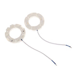 anneaux fixation blancs ampoules led cfl câbles bleus noirs modernes