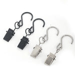 clips suspension noir argenté moderne 10 pièces métal sans motif opacité