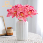 bouquet fleurs artificielles orchidées rose blanc moderne décoration intérieure mariage anniversaire chambre