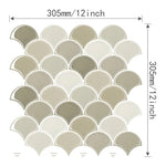 autocollants muraux 3d pvc blanc gris marbré moderne résistants chaleur imperméables carreaux mur