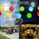 guirlande lumineuse solaire extérieure multicolore effet feuille sapin modes automatiques noël mariage festivités jardin