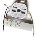 contrôleur led driver blanc moderne écran tactile câbles boutons perforé 05v ac85265v