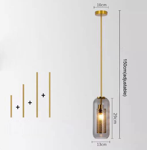 lampe murale moderne or transparent texture nid d'abeille éclairage chambre cuisine salle manger entree