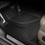 tapis sol voiture noir rayures horizontales surface rugueuse moderne résistant occlusions caoutchouc fibre synthétique