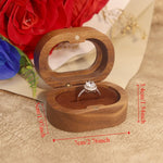 boîte bois rangement bague mariage fiançailles classique or argent clips étui transporte bijoux