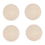 tapis table tissé spirale résistants chaleur antidérapants moderne durable bleu marine beige clair
