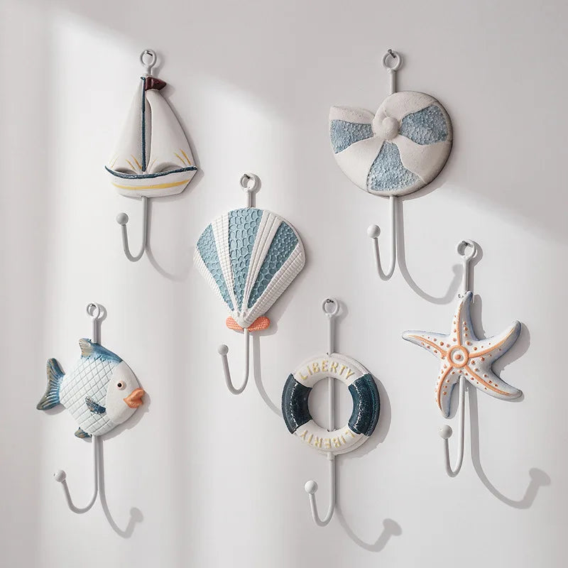 porte sacs décoratifs marin pois géométrique bleu blanc gris