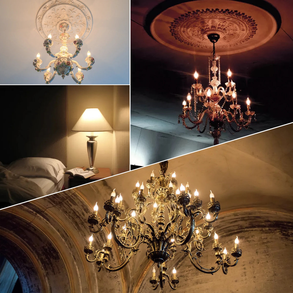 ampoule led filament dorée vintage transparente 2200k e14 base noire 360deg modernestyle 249lumens