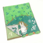 serviette bain plage coton totoro fleurs motifs enfantins vert rouge gris roseclair