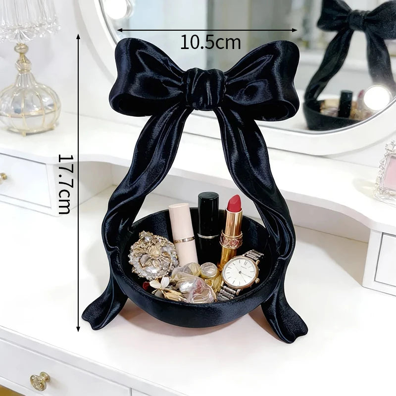 présentoir bijoux rose clair satiné boîte rangement féminin organisateur maquillage