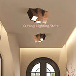 lampe bois naturel moderne géométrique lumière chaude autonome certification CCC CQC UL