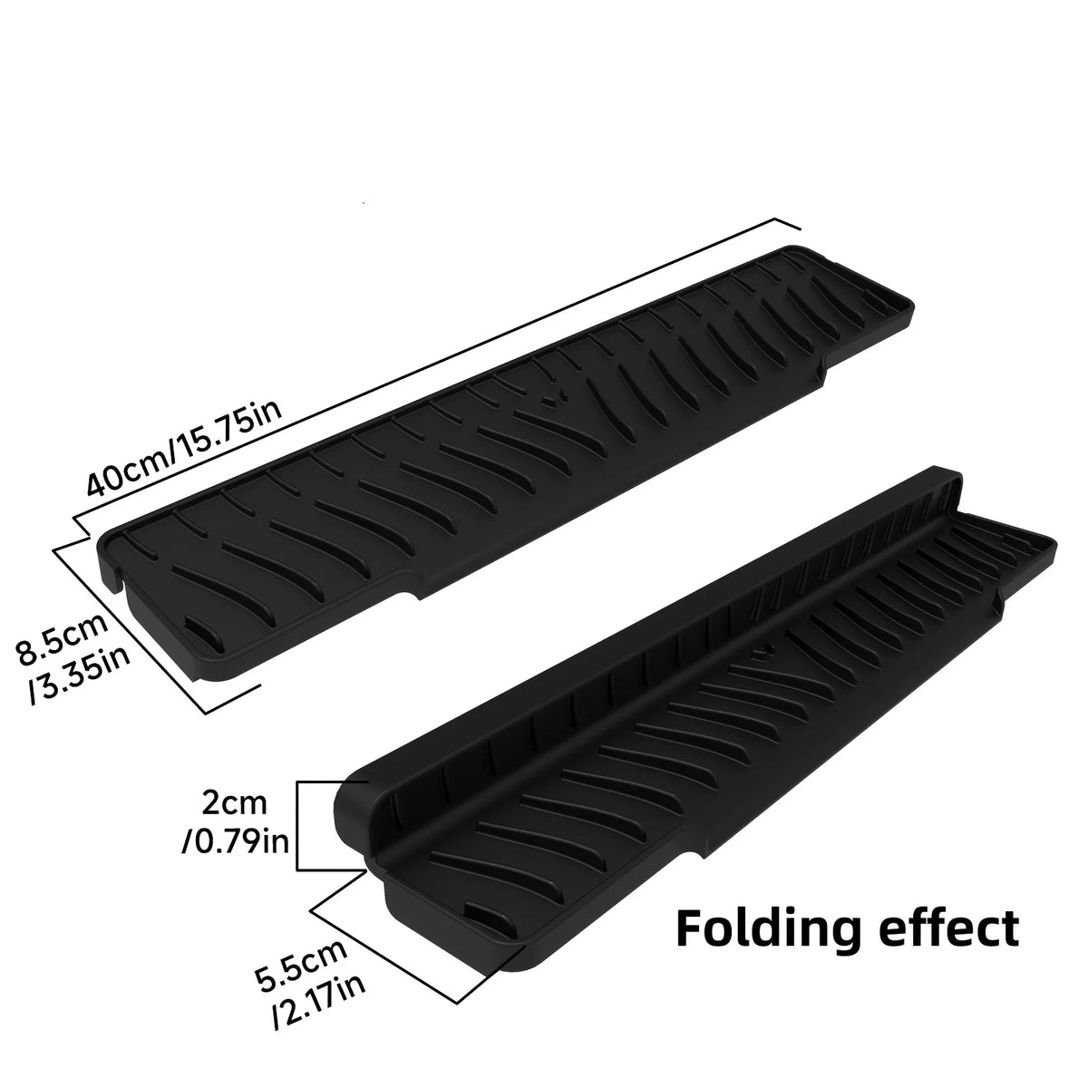 tapis drainage évier silicone gris moderne éponge vaisselle assiettes bols séchage respectueux environnement