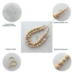 rubans rideau clips métalliques beige clair moderne accessoires rideaux décor maison textiles