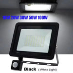 projecteur led noir moderne capteur mouvement ip66 220v 10w 20w 30w 50w 100wextérieur