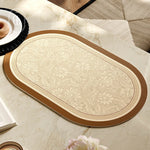 serviette table verte classique fleurs lin respectueux environnement 30x45cmversible facile nettoyer