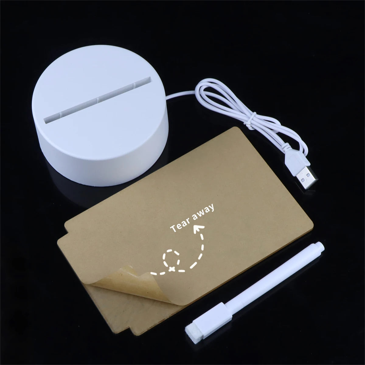 lampe led écriture réinscriptible moderne décoration chambre coucher usb rechargeable ludique