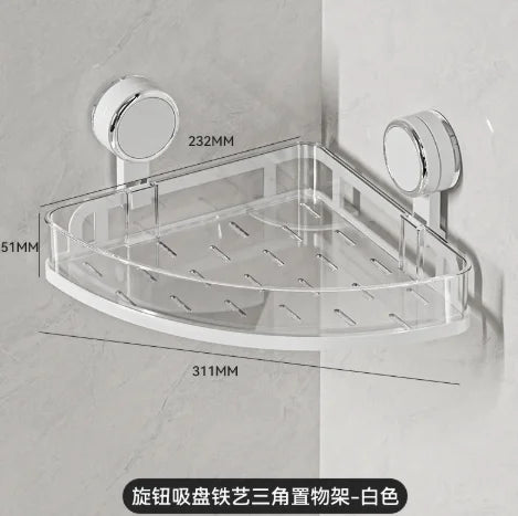 étagère salle bain moderne noir brillante adhésive minimaliste rangement pot crème pompe savon lotion