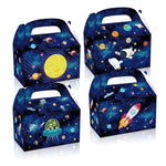 boîtes bonbons système solaire planètes astronautes sacs cadeaux enfants anniversaire noël mariage illustration