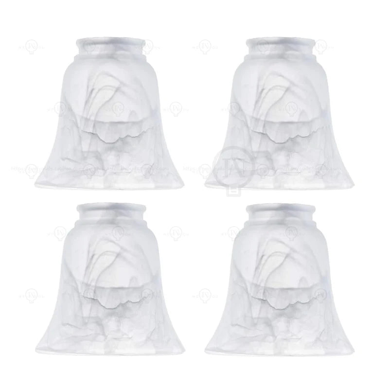 abat jour verre transparent relief floral classique plafonnier luminaire opacité traditionnel fixations invisibles