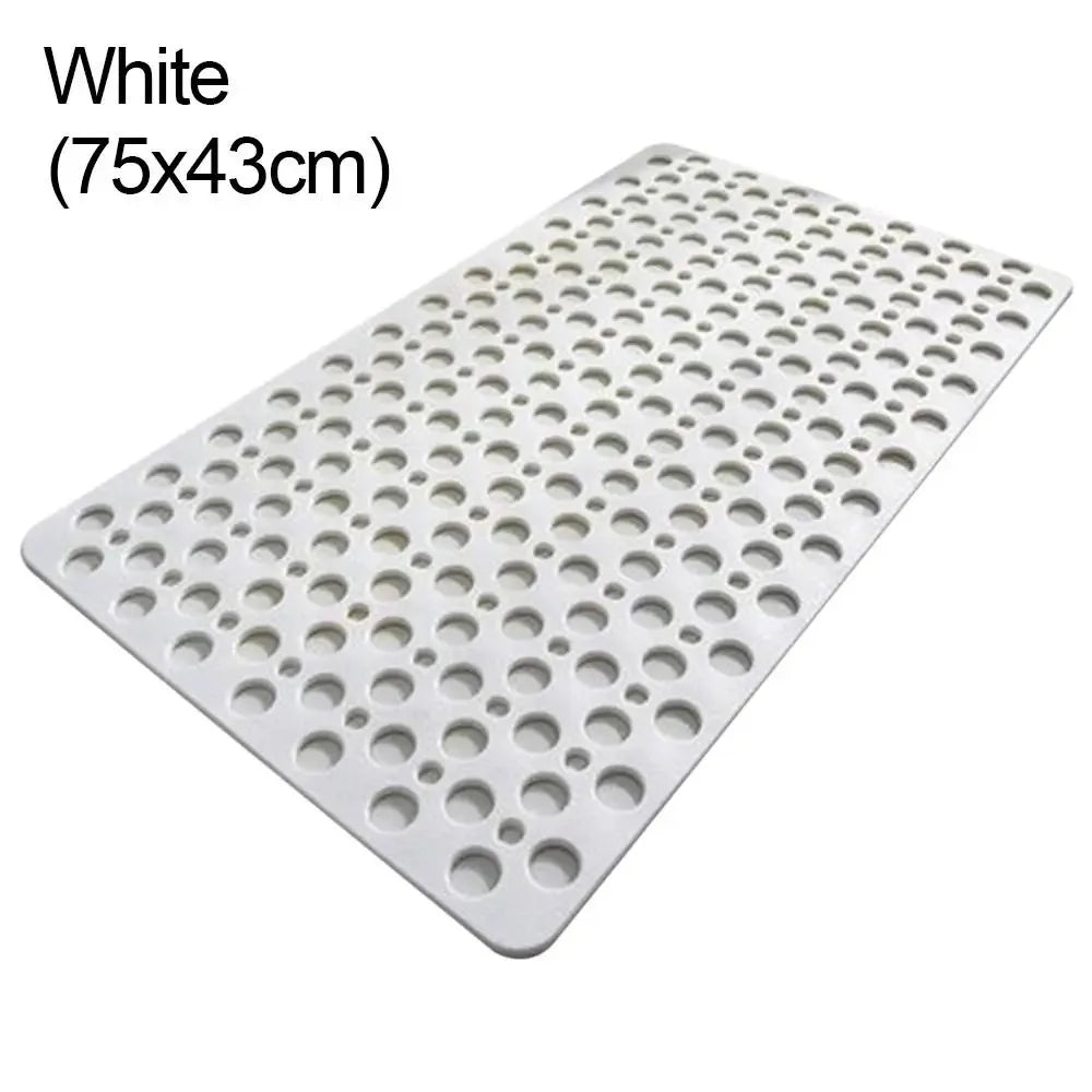tapis bain antidérapant perforations adhésif rose bleu vert gris moderne
