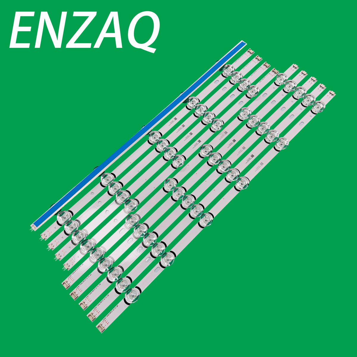 bande lumineuse led blanc vert transparent moderne télévision fixations inclusées