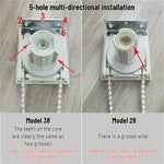 kit fixation rideau blanc moderne bague centrale plaques vis cordelette montage